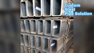 Tubo in acciaio grigio nero personalizzato 600x600mm senza saldatura